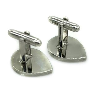 Wholesale 17x23mm Marquise Style 925 Sterling Silver Cufflink Blank
