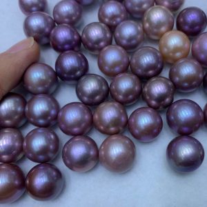 Wholesale 9-14mm Natural Lavender AA+ Round Loose Edison Pearls