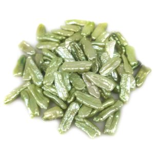 Wholesale 9-20mm Green Natural Loose Baroque Stick Biwa Pearl