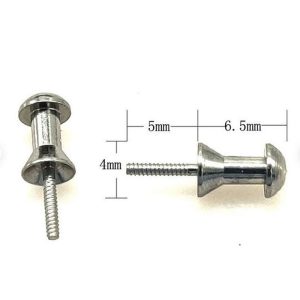 4x11.5mm Stainless Steel Screw Pin Post Bracelet Plug Kit for Rubber Silicone Band
