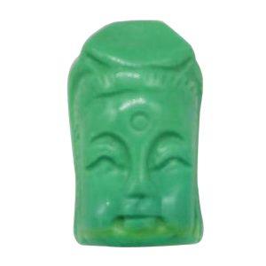 16x26x36mm Green Natural Turquoise Hand Carved Avalokitesvara Charm