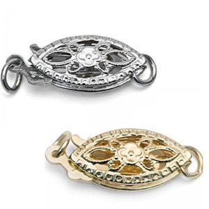 Wholesale 6x12mm 14K Solid Gold Fish Tail Shaped Jewelry Clasp