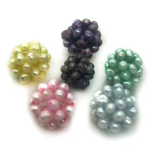15-16mm Braided Jewelry Ball Made with 4-5mm Natural Fresh Water Pearls
