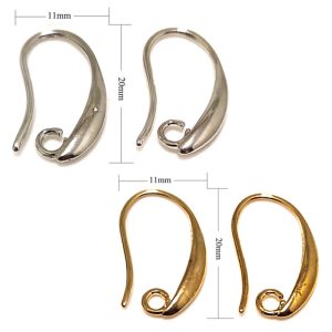 Wholesale 11x20mm Gold Filled Hook Dangle Earring Hook