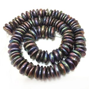 16 inches 14-15mm Black Natural Large Baroque Coin Pearls Loose Strand