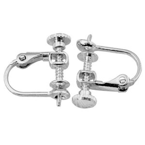 Wholesale 4x13mm Screw Style 925 Silver Ear Clip