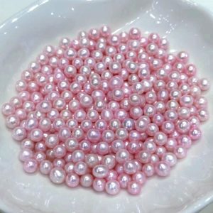 Wholesale 6-7mm AA+ Baby Pink Natural Loose Akoya Pearl