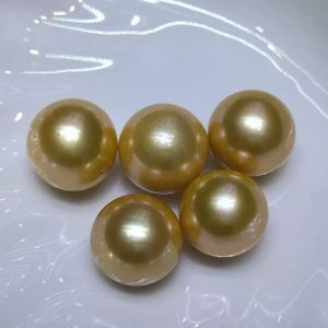 Wholesale 5-16mm Natural Gold Round Loose South Sea Pearl