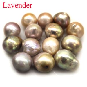 Wholesale 9-14mm Natural Lavender Fresh Water Loose Baroque Pearl