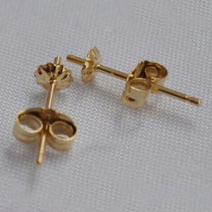 Wholesale 14 Karat Solid Gold Earring Stud Pins with Butterfly Post