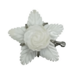 Wholesale 35mm Single Row White Star Flower Shaped Shell Jewelry Clasp