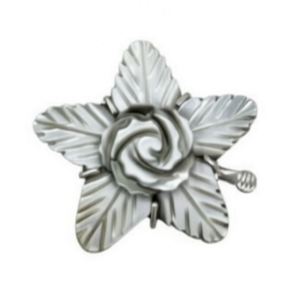 Wholesale 35mm Single Row Black Star Flower Shaped Shell Jewelry Clasp
