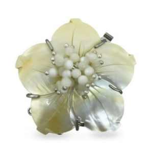 Wholesale 50mm Triple Rows Pistil Flower Shell Jewelry Clasp